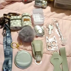 Safety defense keychain set